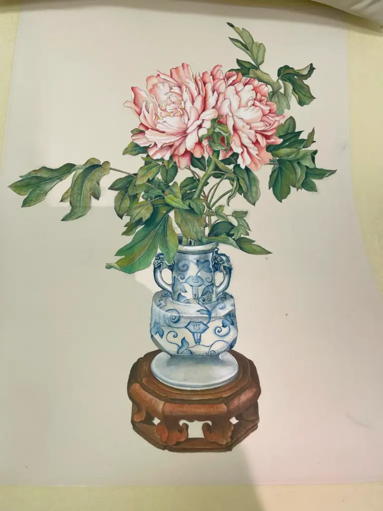 Flower and vase