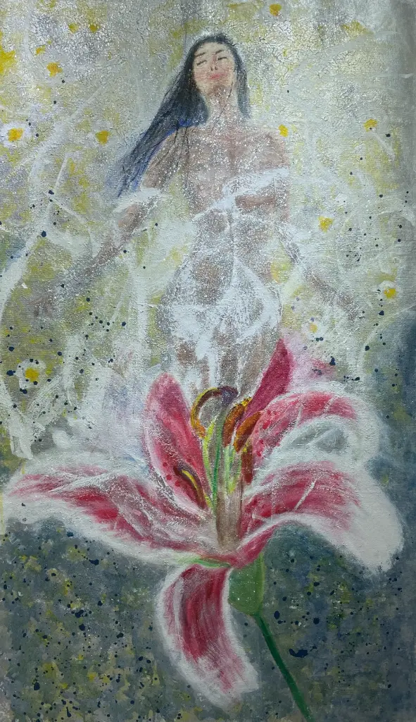 Woman is flower