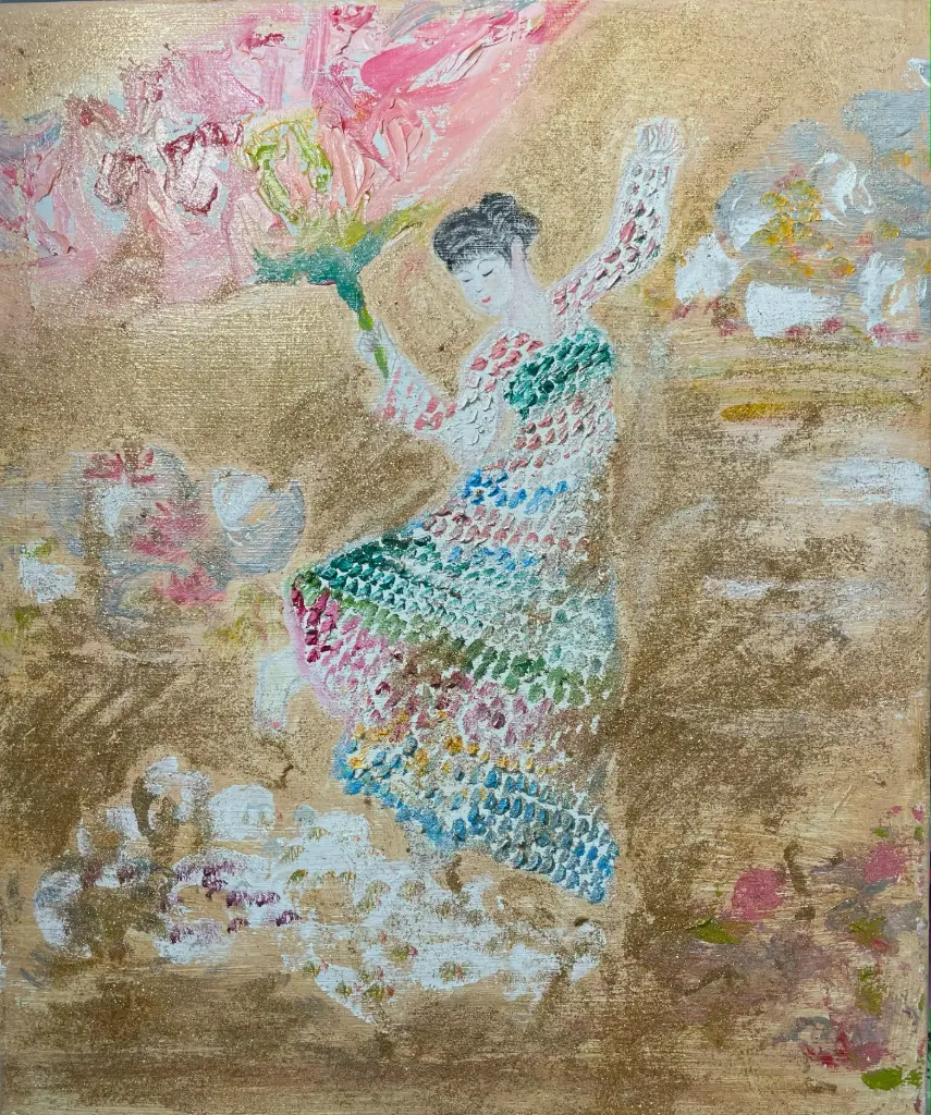 He Xiangu with her lotus flower 6