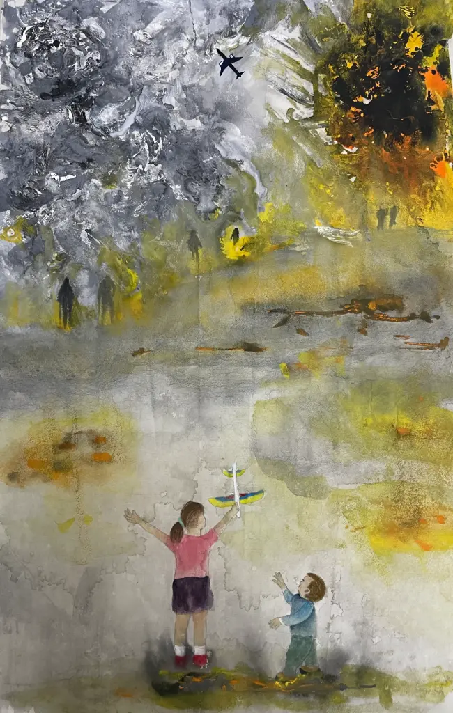 Fighter planes and toy planes